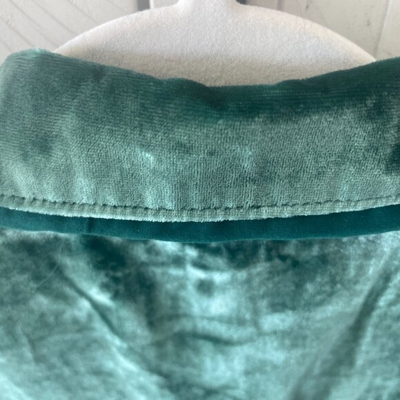PILCRO RELAXED VELVET BUTTON DOWN ANTHROPOLOGIE GREEN SIZE M NWT - Picture 5 of 11